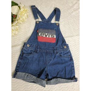 Levi's Girls Overalls Shorts Shorall 7R with large pocket with Levi logo
